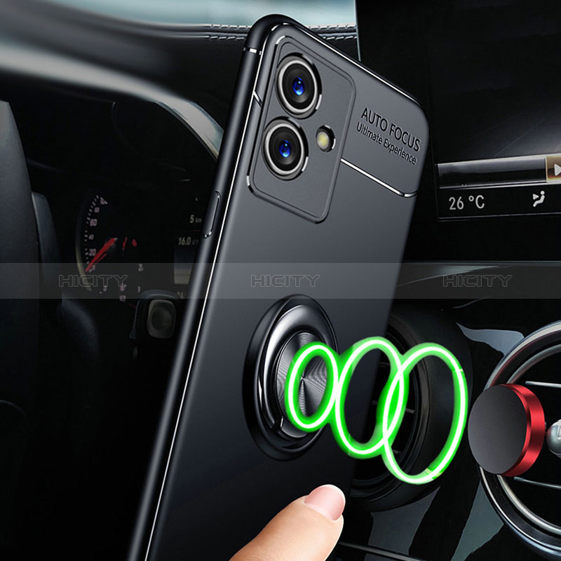 Silikon Hülle Handyhülle Ultra Dünn Schutzhülle Tasche Flexible mit Magnetisch Fingerring Ständer SD3 für Vivo Y75 5G groß