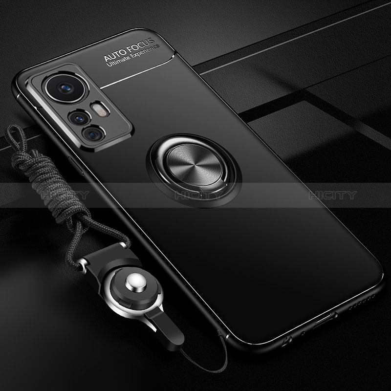 Silikon Hülle Handyhülle Ultra Dünn Schutzhülle Tasche Flexible mit Magnetisch Fingerring Ständer SD3 für Xiaomi Mi 12T 5G