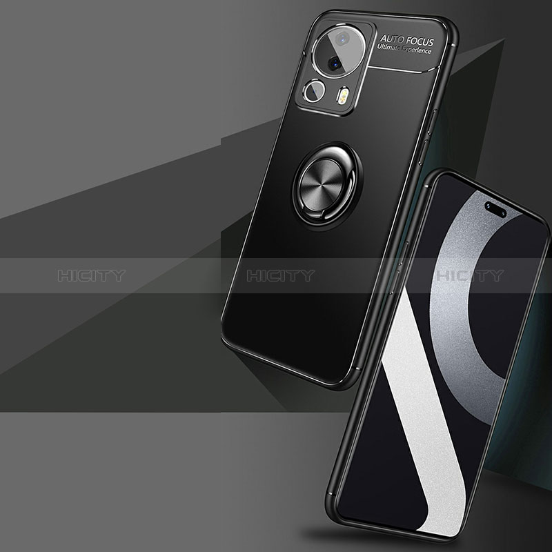 Silikon Hülle Handyhülle Ultra Dünn Schutzhülle Tasche Flexible mit Magnetisch Fingerring Ständer SD3 für Xiaomi Mi 13 Lite 5G groß