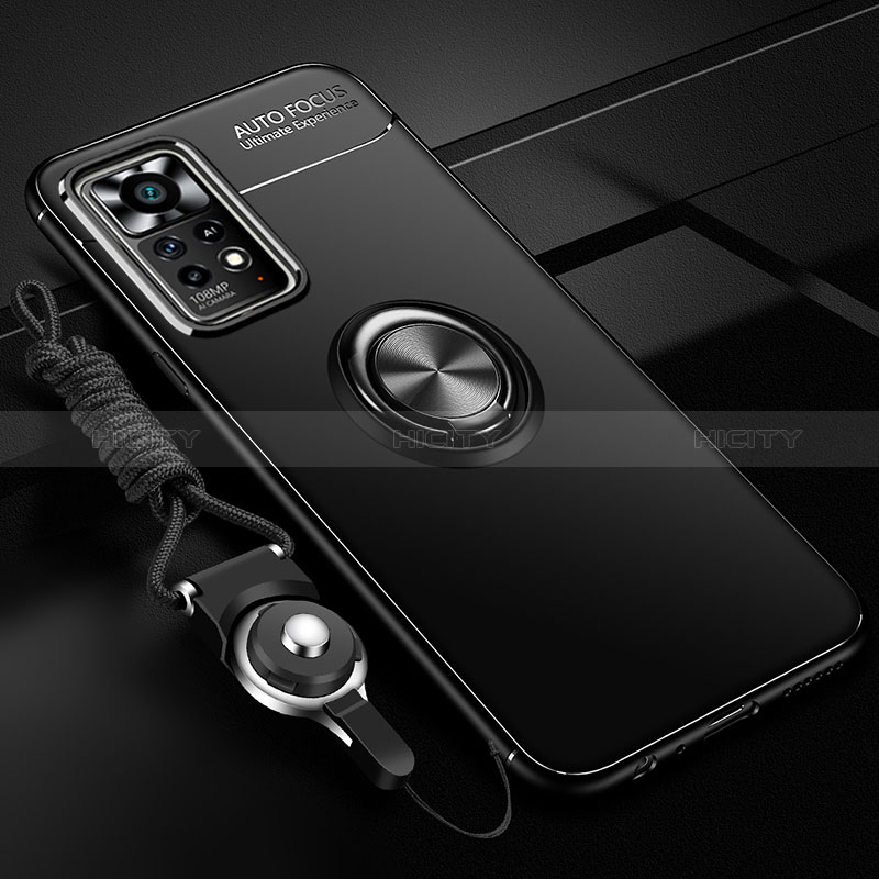 Silikon Hülle Handyhülle Ultra Dünn Schutzhülle Tasche Flexible mit Magnetisch Fingerring Ständer SD3 für Xiaomi Poco X4 Pro 5G groß