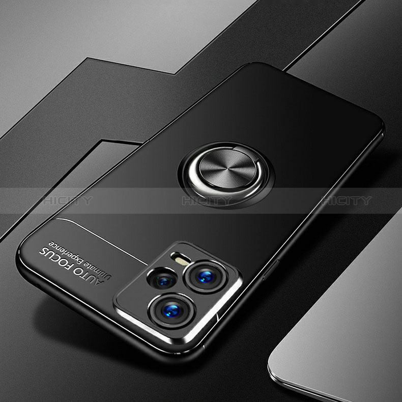 Silikon Hülle Handyhülle Ultra Dünn Schutzhülle Tasche Flexible mit Magnetisch Fingerring Ständer SD3 für Xiaomi Redmi Note 12 Explorer groß