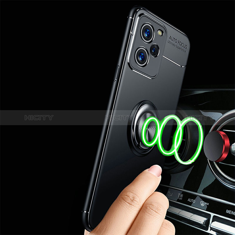 Silikon Hülle Handyhülle Ultra Dünn Schutzhülle Tasche Flexible mit Magnetisch Fingerring Ständer SD3 für Xiaomi Redmi Note 12 Pro Speed 5G