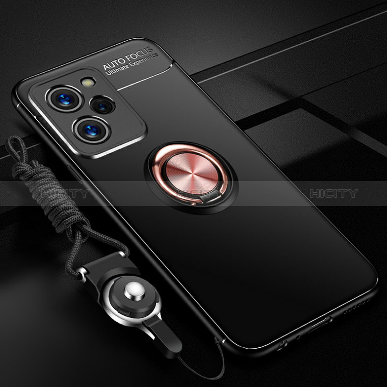 Silikon Hülle Handyhülle Ultra Dünn Schutzhülle Tasche Flexible mit Magnetisch Fingerring Ständer SD3 für Xiaomi Redmi Note 12 Pro Speed 5G groß