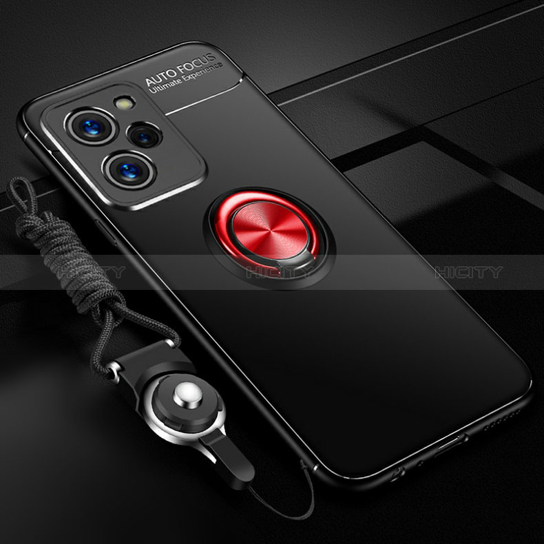 Silikon Hülle Handyhülle Ultra Dünn Schutzhülle Tasche Flexible mit Magnetisch Fingerring Ständer SD3 für Xiaomi Redmi Note 12 Pro Speed 5G