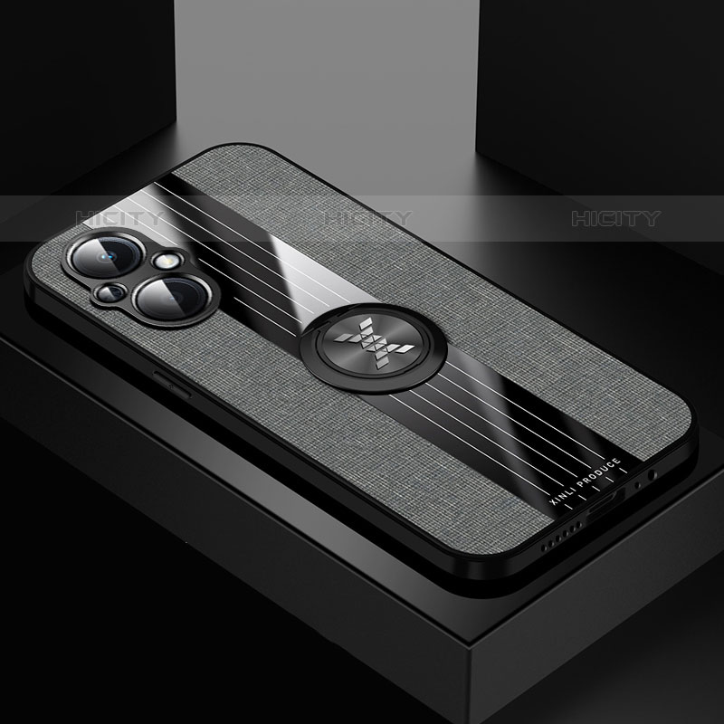 Silikon Hülle Handyhülle Ultra Dünn Schutzhülle Tasche Flexible mit Magnetisch Fingerring Ständer X01L für OnePlus Nord N20 5G
