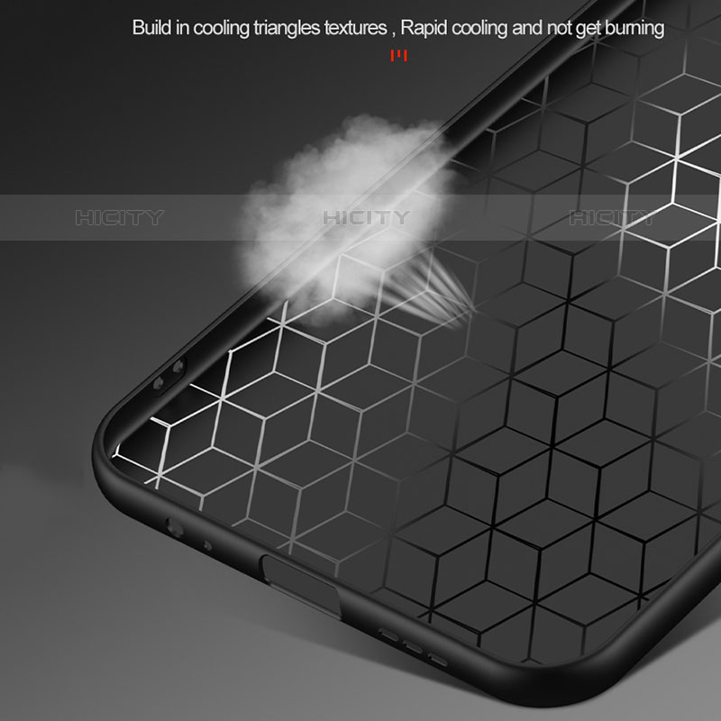 Silikon Hülle Handyhülle Ultra Dünn Schutzhülle Tasche Flexible mit Magnetisch Fingerring Ständer X01L für Oppo A54 4G groß