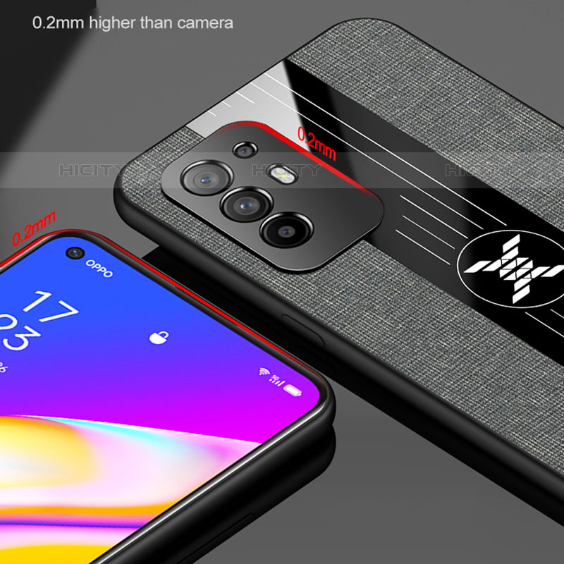 Silikon Hülle Handyhülle Ultra Dünn Schutzhülle Tasche Flexible mit Magnetisch Fingerring Ständer X01L für Oppo A94 5G