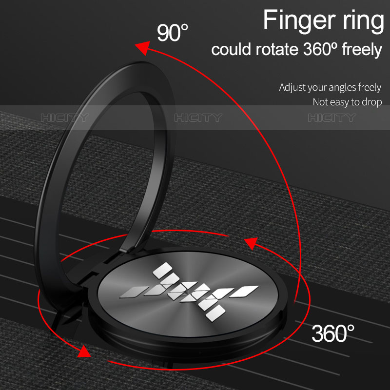 Silikon Hülle Handyhülle Ultra Dünn Schutzhülle Tasche Flexible mit Magnetisch Fingerring Ständer X01L für Samsung Galaxy M02s