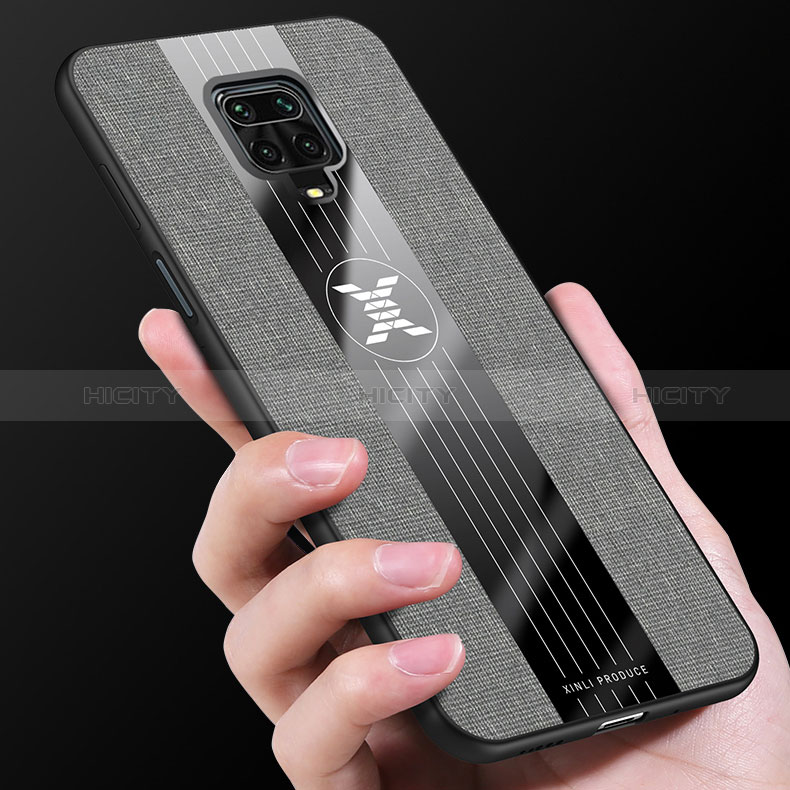 Silikon Hülle Handyhülle Ultra Dünn Schutzhülle Tasche Flexible mit Magnetisch Fingerring Ständer X01L für Xiaomi Redmi Note 9 Pro Max groß
