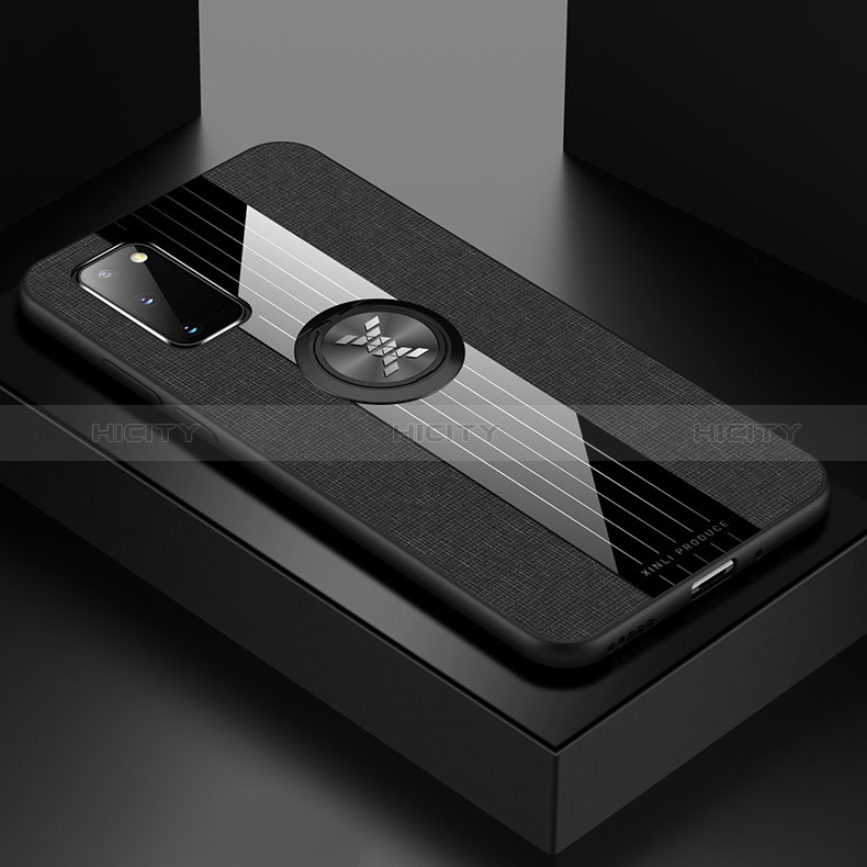 Silikon Hülle Handyhülle Ultra Dünn Schutzhülle Tasche Flexible mit Magnetisch Fingerring Ständer X02L für Samsung Galaxy S20 5G