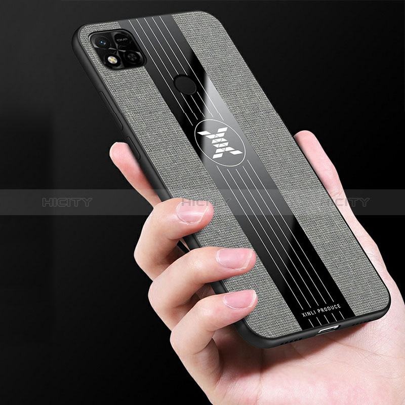 Silikon Hülle Handyhülle Ultra Dünn Schutzhülle Tasche Flexible mit Magnetisch Fingerring Ständer X03L für Xiaomi POCO C3 groß