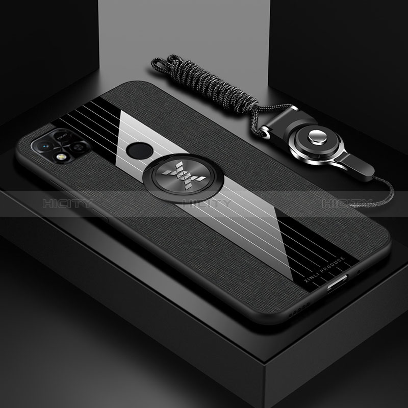 Silikon Hülle Handyhülle Ultra Dünn Schutzhülle Tasche Flexible mit Magnetisch Fingerring Ständer X03L für Xiaomi POCO C31