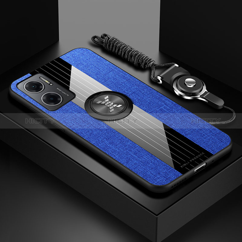 Silikon Hülle Handyhülle Ultra Dünn Schutzhülle Tasche Flexible mit Magnetisch Fingerring Ständer X03L für Xiaomi Redmi 10 Prime Plus 5G