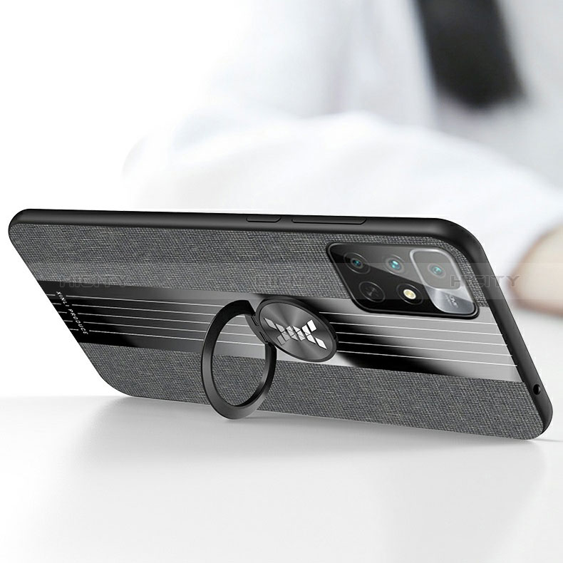 Silikon Hülle Handyhülle Ultra Dünn Schutzhülle Tasche Flexible mit Magnetisch Fingerring Ständer X03L für Xiaomi Redmi Note 11 5G