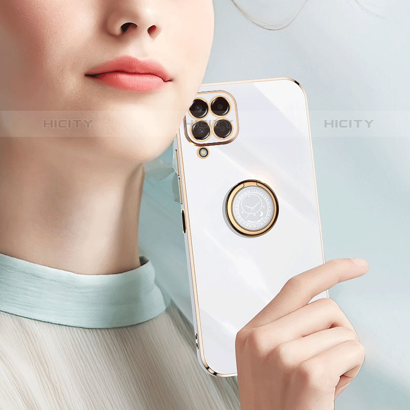 Silikon Hülle Handyhülle Ultra Dünn Schutzhülle Tasche Flexible mit Magnetisch Fingerring Ständer XL1 für Samsung Galaxy M33 5G