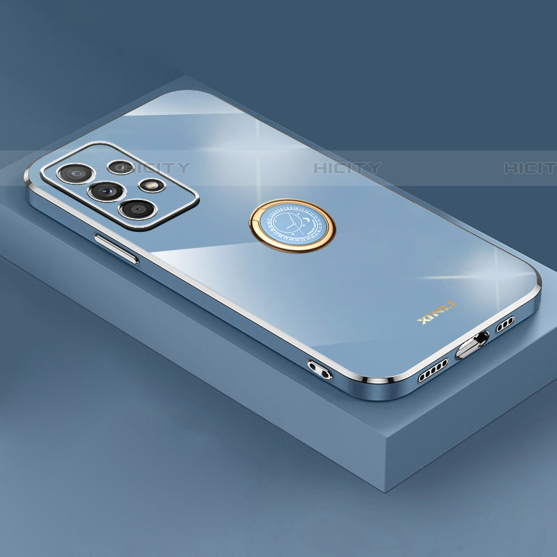 Silikon Hülle Handyhülle Ultra Dünn Schutzhülle Tasche Flexible mit Magnetisch Fingerring Ständer XL2 für Samsung Galaxy A53 5G