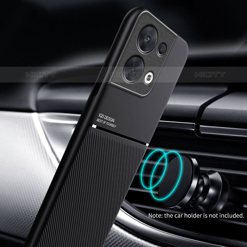 Silikon Hülle Handyhülle Ultra Dünn Schutzhülle Tasche Flexible mit Magnetisch für Oppo Reno9 Pro 5G