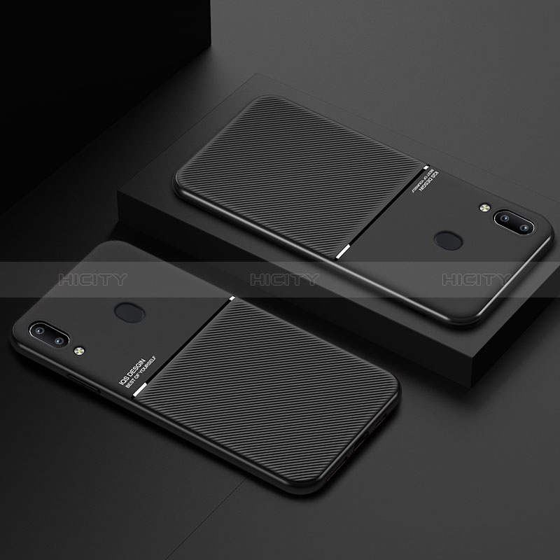 Silikon Hülle Handyhülle Ultra Dünn Schutzhülle Tasche Flexible mit Magnetisch für Samsung Galaxy A20 groß