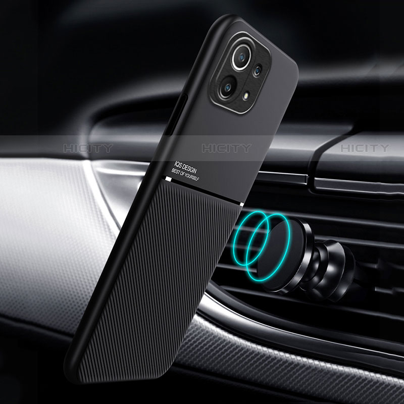 Silikon Hülle Handyhülle Ultra Dünn Schutzhülle Tasche Flexible mit Magnetisch für Xiaomi Mi 11 Lite 5G