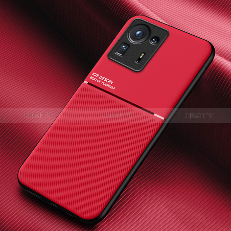 Silikon Hülle Handyhülle Ultra Dünn Schutzhülle Tasche Flexible mit Magnetisch für Xiaomi Mi Mix 4 5G Rot