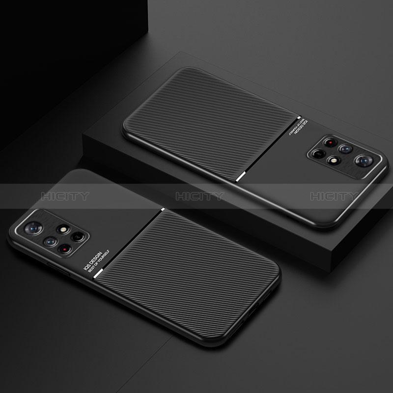 Silikon Hülle Handyhülle Ultra Dünn Schutzhülle Tasche Flexible mit Magnetisch für Xiaomi Poco M4 Pro 5G groß