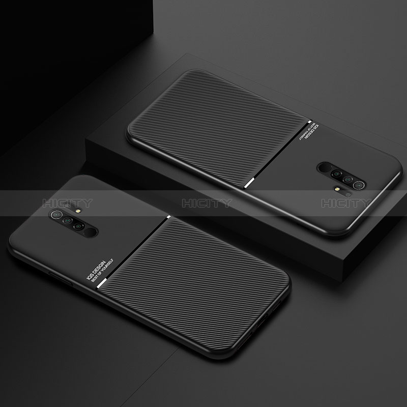 Silikon Hülle Handyhülle Ultra Dünn Schutzhülle Tasche Flexible mit Magnetisch für Xiaomi Redmi 9 Prime India groß