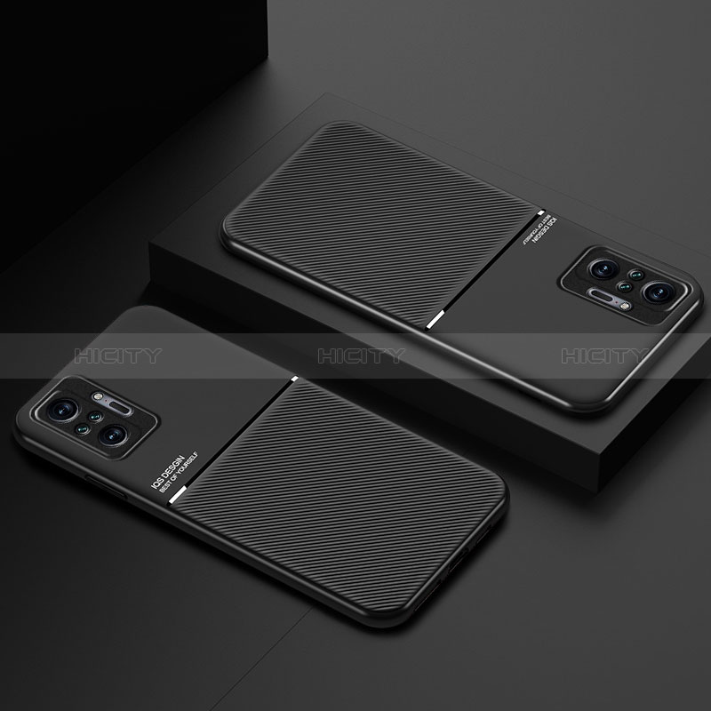 Silikon Hülle Handyhülle Ultra Dünn Schutzhülle Tasche Flexible mit Magnetisch für Xiaomi Redmi Note 10 Pro 4G