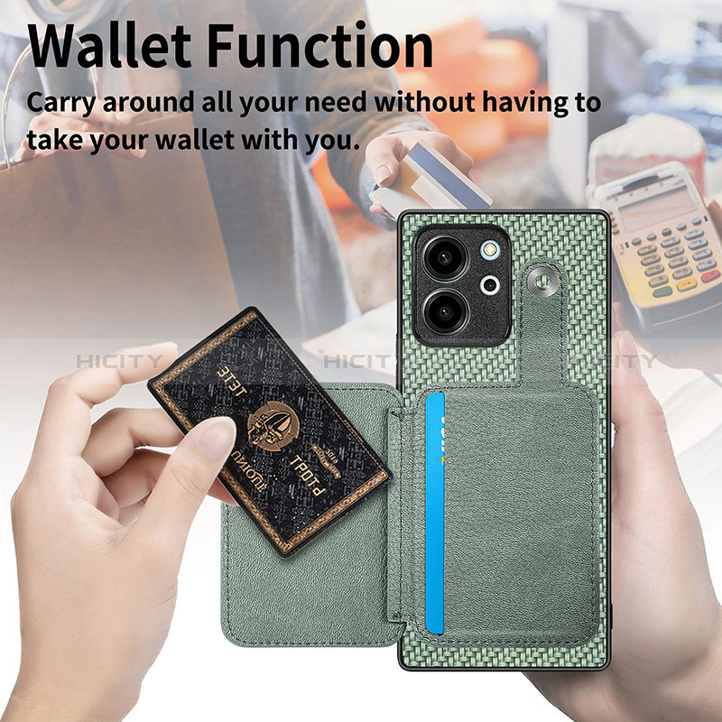 Silikon Hülle Handyhülle Ultra Dünn Schutzhülle Tasche Flexible mit Magnetisch S01D für Huawei Honor 80 SE 5G