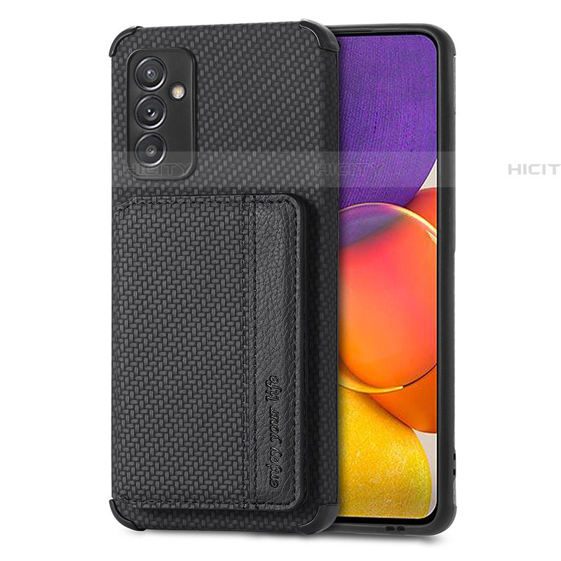 Silikon Hülle Handyhülle Ultra Dünn Schutzhülle Tasche Flexible mit Magnetisch S01D für Samsung Galaxy A05s Schwarz