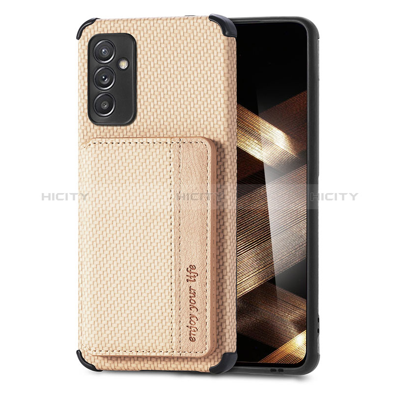 Silikon Hülle Handyhülle Ultra Dünn Schutzhülle Tasche Flexible mit Magnetisch S01D für Samsung Galaxy A15 5G Gold