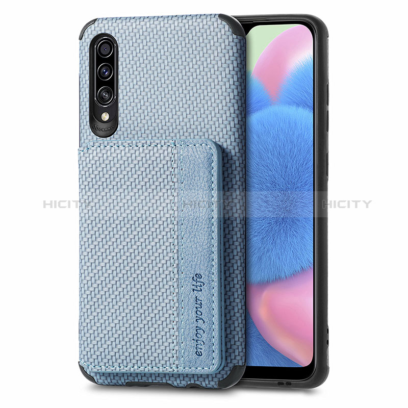 Silikon Hülle Handyhülle Ultra Dünn Schutzhülle Tasche Flexible mit Magnetisch S01D für Samsung Galaxy A30S