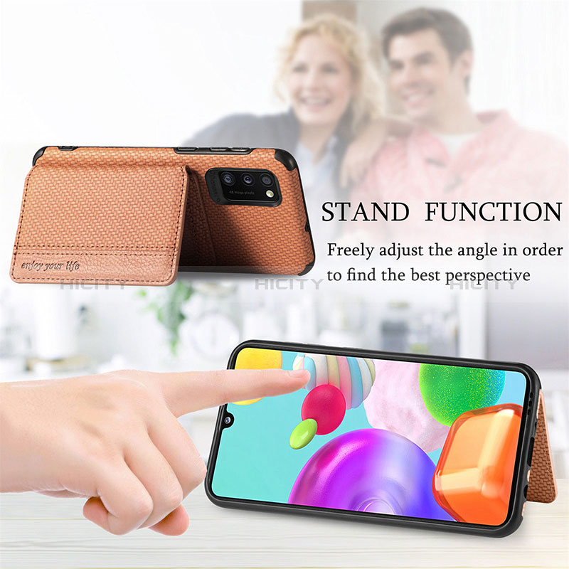 Silikon Hülle Handyhülle Ultra Dünn Schutzhülle Tasche Flexible mit Magnetisch S01D für Samsung Galaxy A41