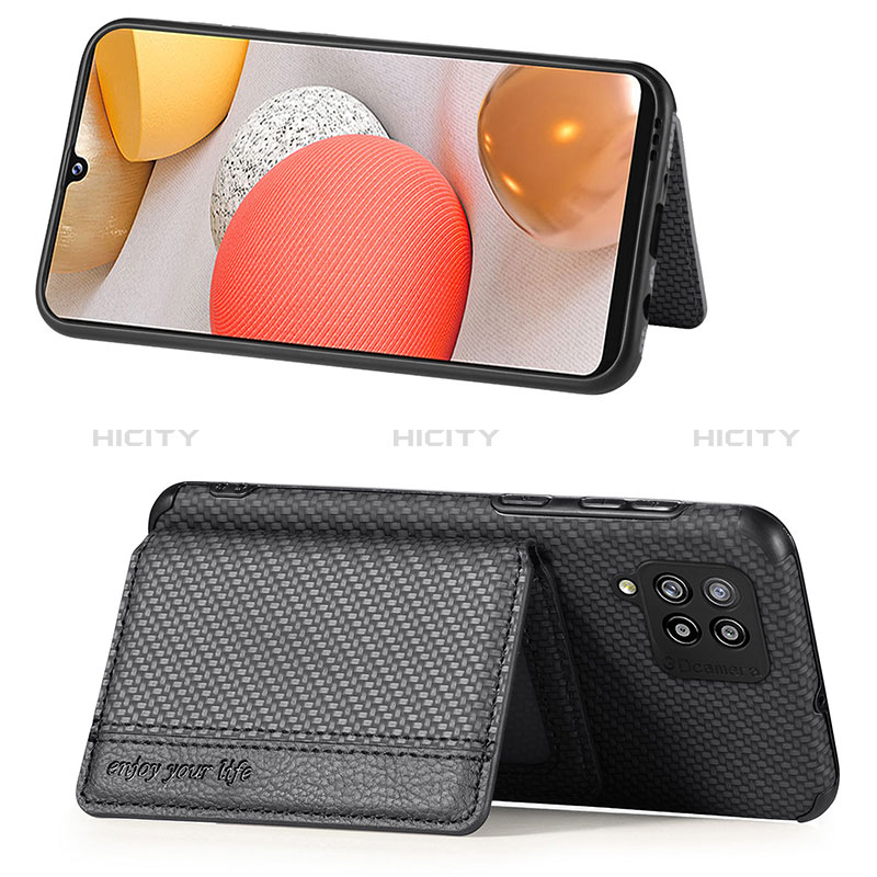 Silikon Hülle Handyhülle Ultra Dünn Schutzhülle Tasche Flexible mit Magnetisch S01D für Samsung Galaxy A42 5G