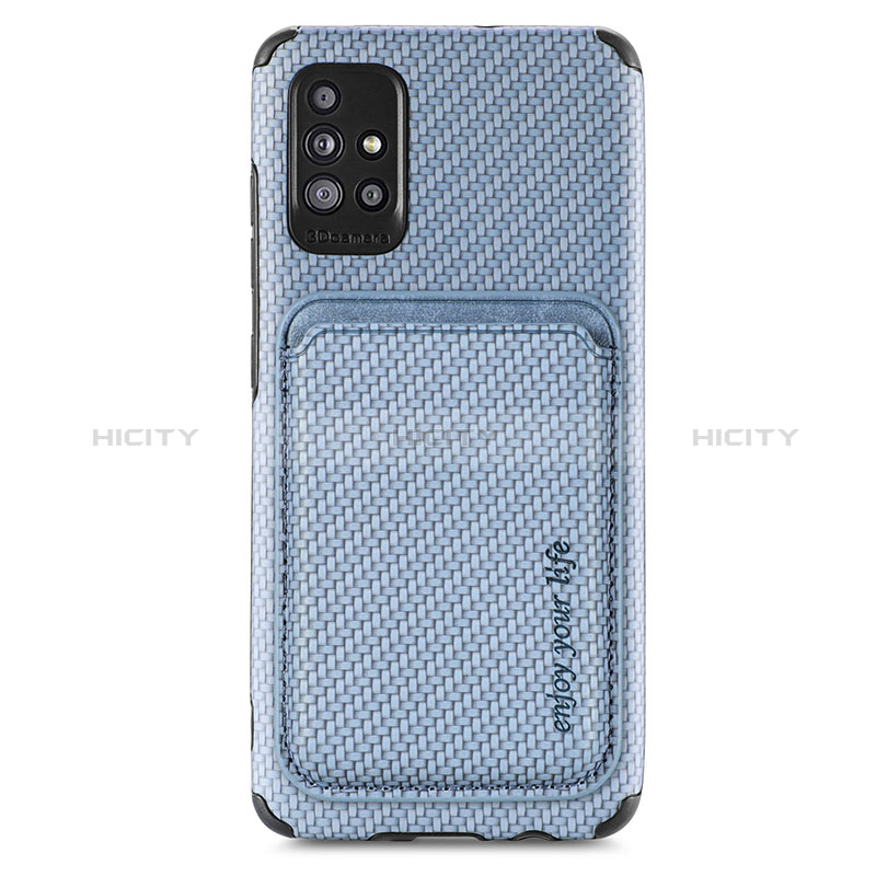Silikon Hülle Handyhülle Ultra Dünn Schutzhülle Tasche Flexible mit Magnetisch S01D für Samsung Galaxy A71 4G A715