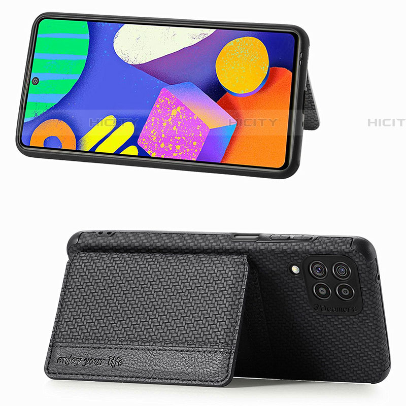 Silikon Hülle Handyhülle Ultra Dünn Schutzhülle Tasche Flexible mit Magnetisch S01D für Samsung Galaxy F62 5G groß