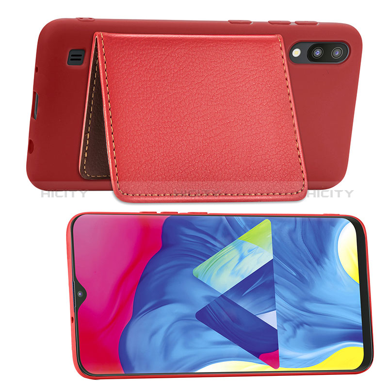 Silikon Hülle Handyhülle Ultra Dünn Schutzhülle Tasche Flexible mit Magnetisch S01D für Samsung Galaxy M10