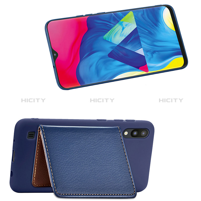 Silikon Hülle Handyhülle Ultra Dünn Schutzhülle Tasche Flexible mit Magnetisch S01D für Samsung Galaxy M10 groß