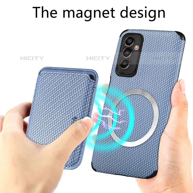 Silikon Hülle Handyhülle Ultra Dünn Schutzhülle Tasche Flexible mit Magnetisch S01D für Samsung Galaxy M13 5G