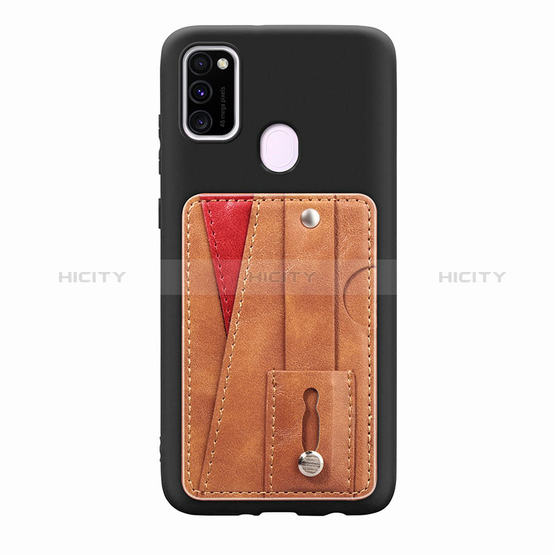 Silikon Hülle Handyhülle Ultra Dünn Schutzhülle Tasche Flexible mit Magnetisch S01D für Samsung Galaxy M30s