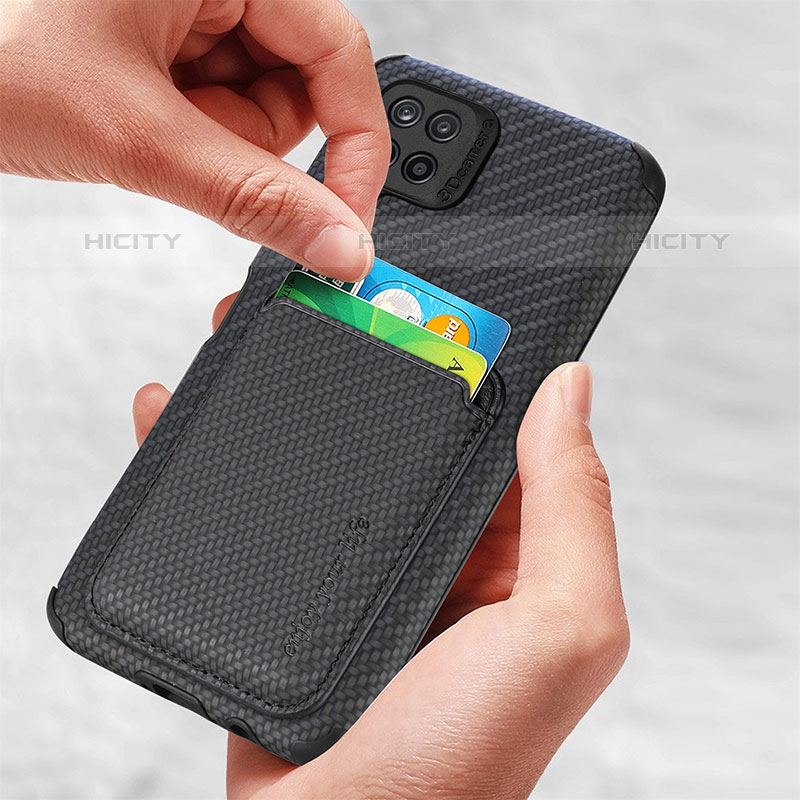 Silikon Hülle Handyhülle Ultra Dünn Schutzhülle Tasche Flexible mit Magnetisch S01D für Samsung Galaxy M32 4G groß