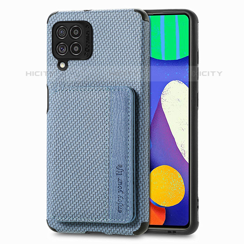 Silikon Hülle Handyhülle Ultra Dünn Schutzhülle Tasche Flexible mit Magnetisch S01D für Samsung Galaxy M62 4G Blau Plus