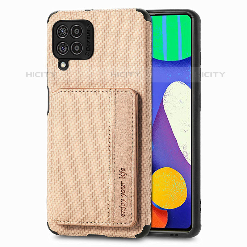 Silikon Hülle Handyhülle Ultra Dünn Schutzhülle Tasche Flexible mit Magnetisch S01D für Samsung Galaxy M62 4G Gold