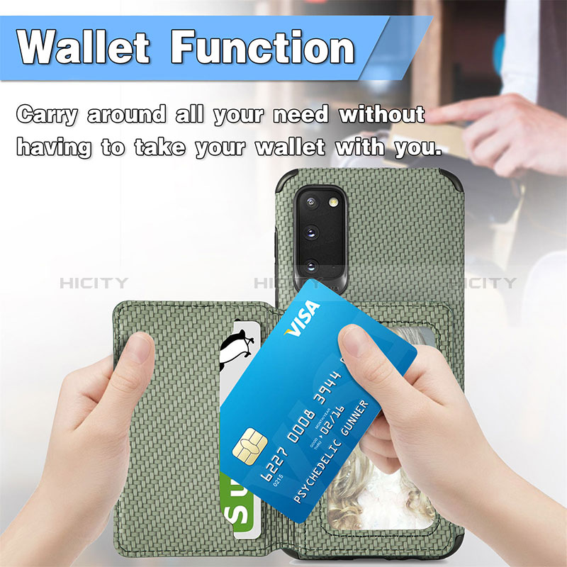 Silikon Hülle Handyhülle Ultra Dünn Schutzhülle Tasche Flexible mit Magnetisch S01D für Samsung Galaxy S20 5G