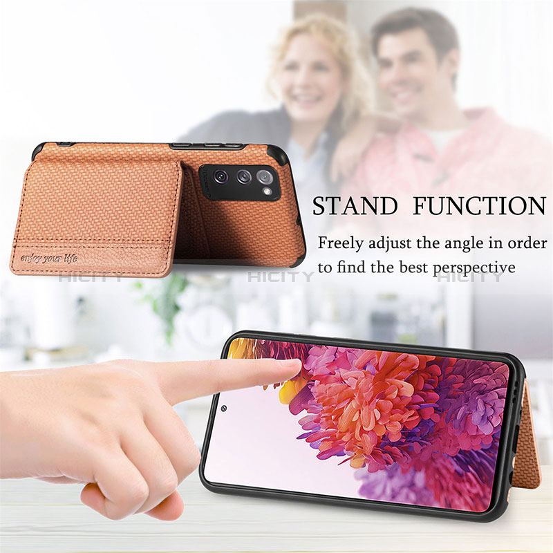 Silikon Hülle Handyhülle Ultra Dünn Schutzhülle Tasche Flexible mit Magnetisch S01D für Samsung Galaxy S20 FE 5G