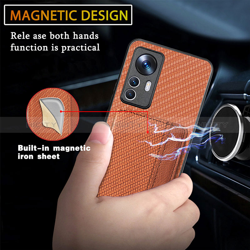 Silikon Hülle Handyhülle Ultra Dünn Schutzhülle Tasche Flexible mit Magnetisch S01D für Xiaomi Mi 12T 5G