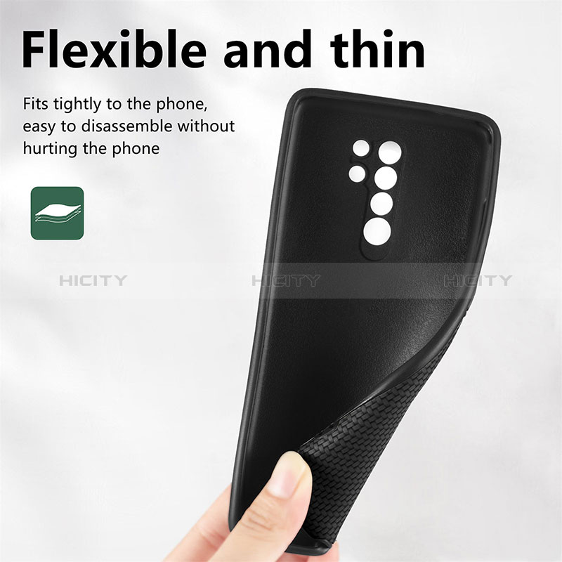 Silikon Hülle Handyhülle Ultra Dünn Schutzhülle Tasche Flexible mit Magnetisch S01D für Xiaomi Poco M2