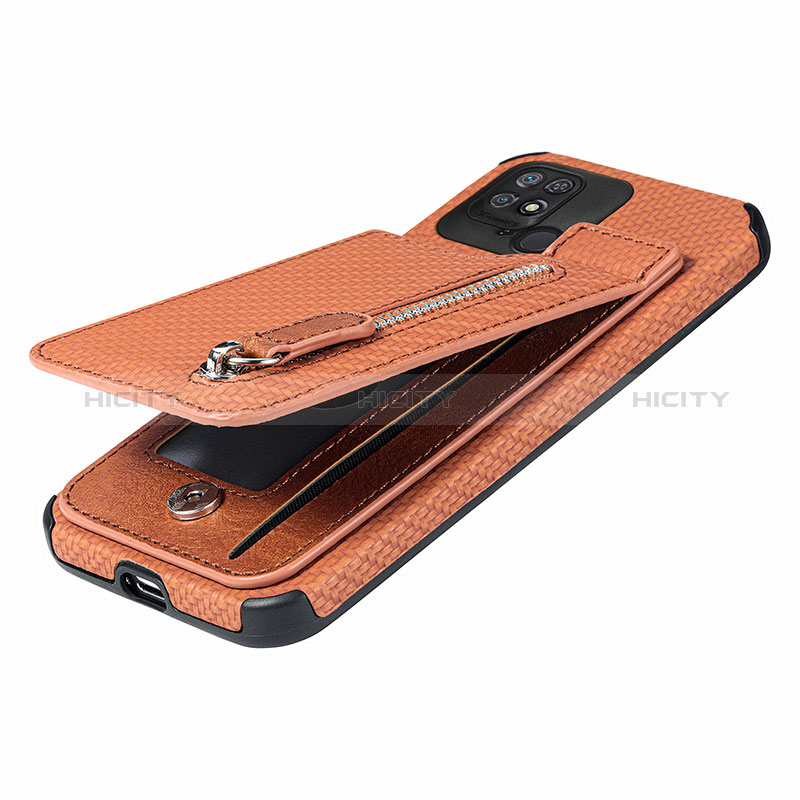 Silikon Hülle Handyhülle Ultra Dünn Schutzhülle Tasche Flexible mit Magnetisch S01D für Xiaomi Redmi 10 India groß