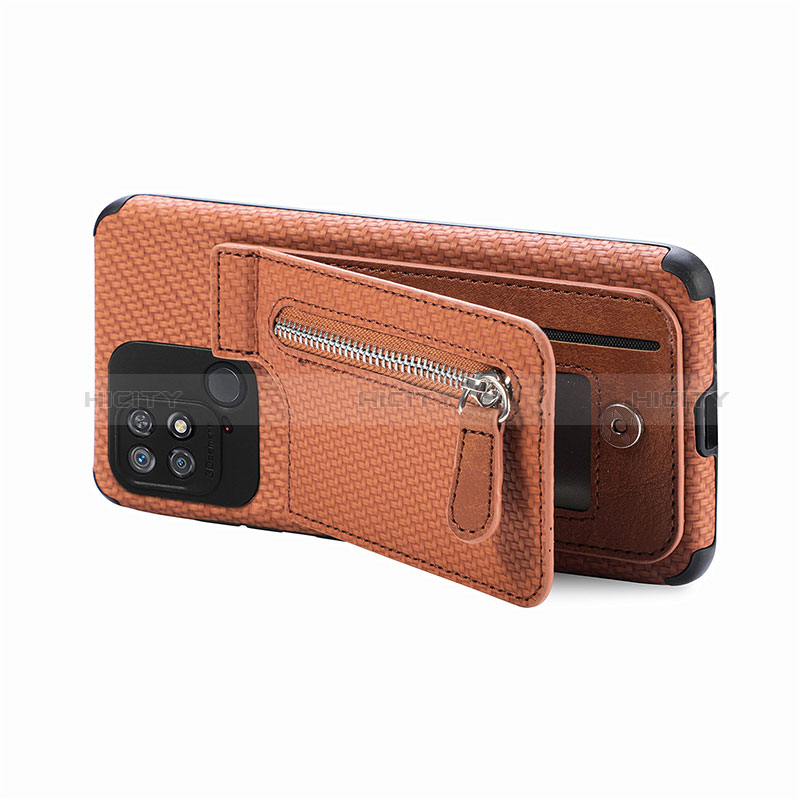 Silikon Hülle Handyhülle Ultra Dünn Schutzhülle Tasche Flexible mit Magnetisch S01D für Xiaomi Redmi 10 India groß