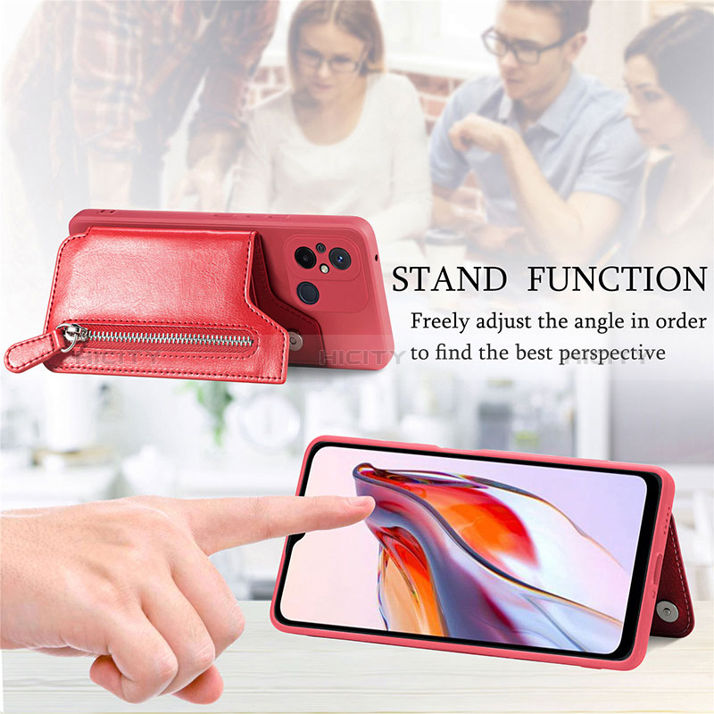 Silikon Hülle Handyhülle Ultra Dünn Schutzhülle Tasche Flexible mit Magnetisch S01D für Xiaomi Redmi 12C 4G groß