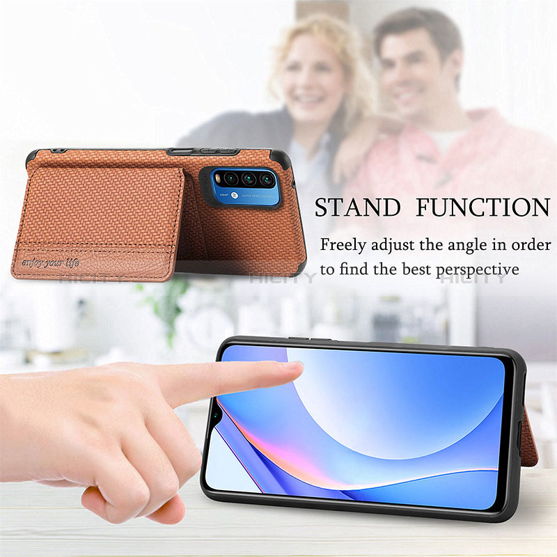 Silikon Hülle Handyhülle Ultra Dünn Schutzhülle Tasche Flexible mit Magnetisch S01D für Xiaomi Redmi 9 Power groß